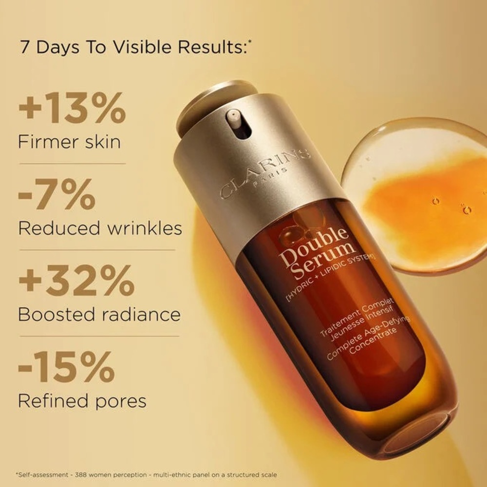 CLARINS BNIB DOUBLE SERUM® - Anti-Aging + Anti-Wrinkle Serum